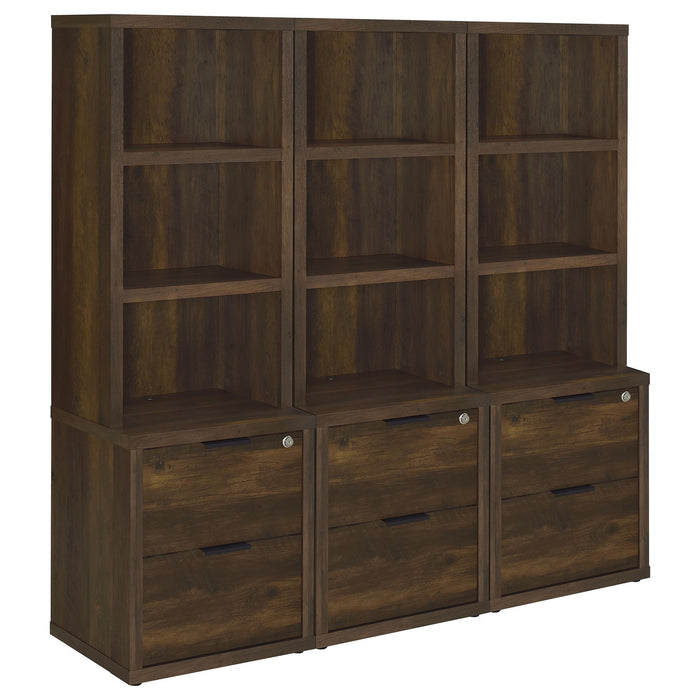 Geary - 3 Piece Wall Unit Bookcase Set With USB Storage Furniture Max