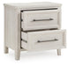 Darbonton - Two Drawer Night Stand - Dove White Signature Design by Ashley®