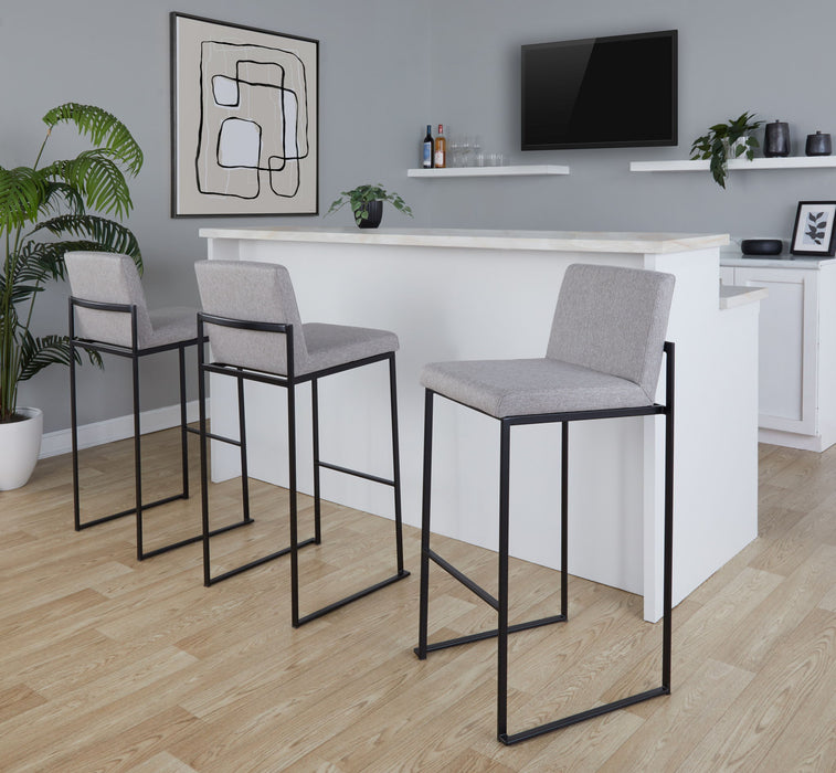 Fuji - Contemporary High Back Barstool Elegant Design Lumi Source