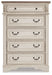 Realyn - Five Drawer Chest - White / Brown / Beige Signature Design by Ashley®