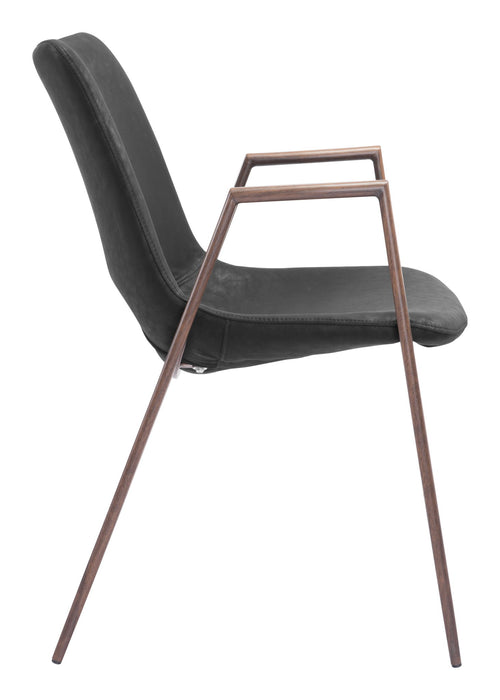 Desi - Dining Chair Walnut Legs (Set of 2) Zuo Modern