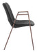 Desi - Dining Chair Walnut Legs (Set of 2) Zuo Modern
