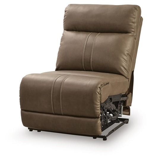 Max-Momentum - Power Armless Recliner With Adjustable Headrest - Biscotti Signature Design by Ashley®