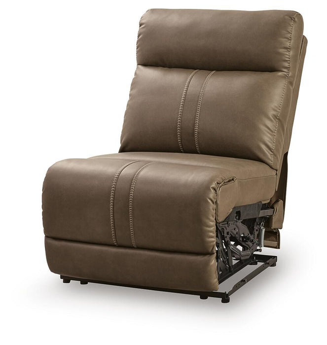 Max-Momentum - Power Armless Recliner With Adjustable Headrest - Biscotti Signature Design by Ashley®