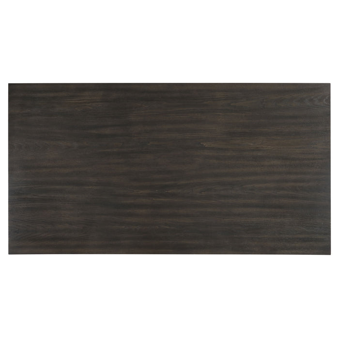 Plateau - 78" Rectangle Dining Table - Top & Base - Dark Brown