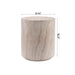 Tall Cylindrical Accent Coffee Table In - Beige / Yellow Home Essentials