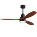 Ceiling Fan With Reversible DC Motor, LED Light, Solid Blades, Remote Control Daily Nest