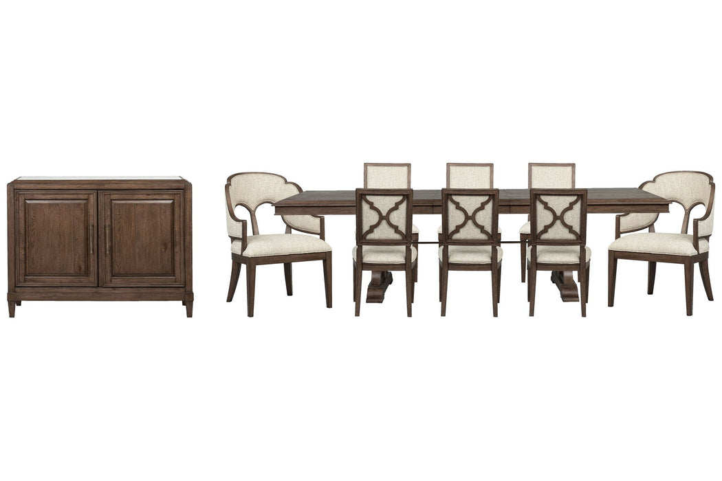 Jubilee - Extendable Trestle Dining Table Set Magnussen Furniture