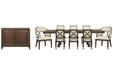 Jubilee - Extendable Trestle Dining Table Set Magnussen Furniture