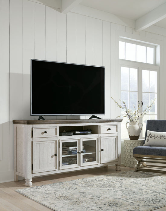 Havalance - Brown / Beige - Extra Large TV Stand - 4 Doors