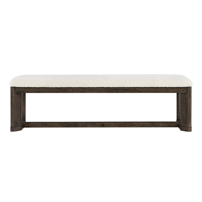 Backless Upholstered Dining Bench Emerald Home