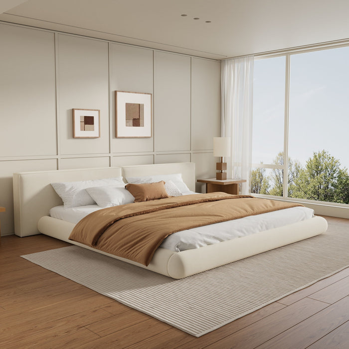 Low Profile Platform Bed With Rounded Edges Noble House