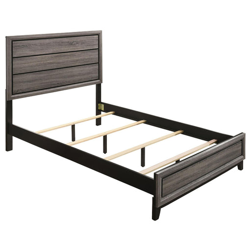 Queen Panel Bed Accents - Gray Furniture Max