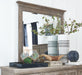 Paxton Place - Wood Landscape Mirror - Dove Tail Gray Magnussen Furniture