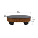 Elliptical Living Room Coffee Table With Hidden Storage And Removable Tabletop Home Essentials