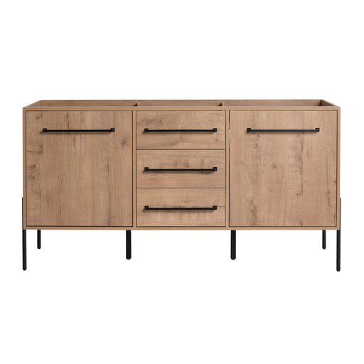 60" Freestanding Bathroom Vanity With Soft Close Doors And Drawers, (Vanity Only) - Imitative Oak Home Essentials