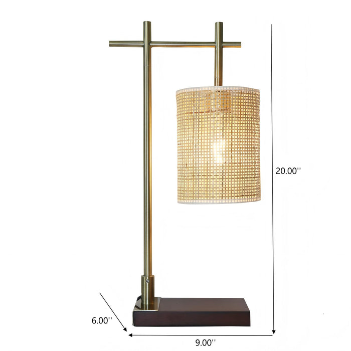 Bedroom Table Lamp With Lampshade - Bronze Ashcroft Furniture