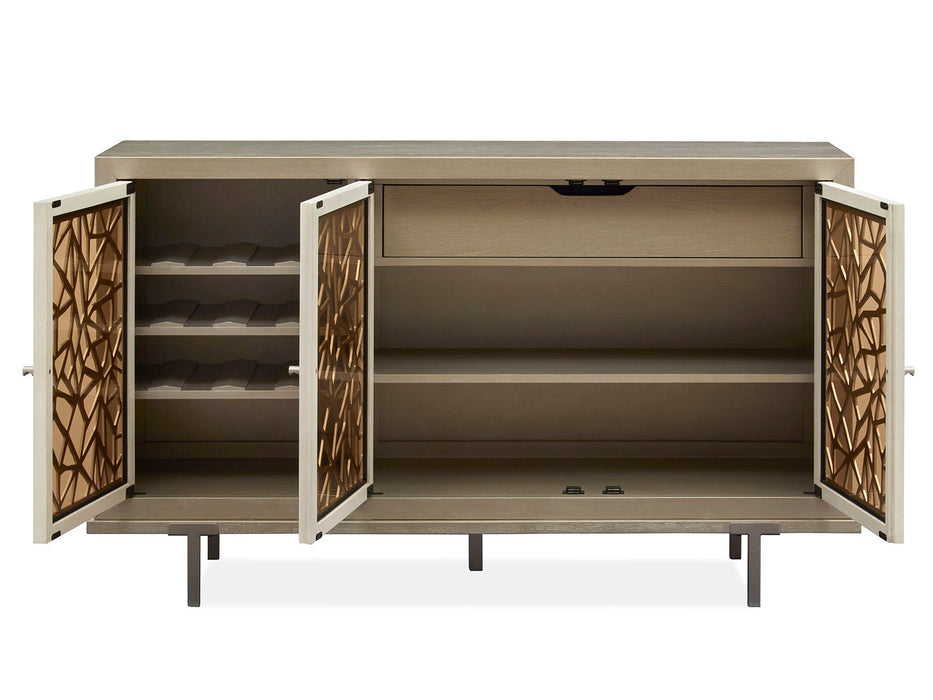 Lenox - Server - Warm Silver Magnussen Furniture
