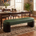 Upholstered Indoor Dining Bench Noble House