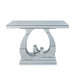 Double C - Base Rectangular Sofa Table For Living Room - Silver Home Essentials