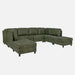 Upholstered Modular Sectional With Custom Configuration And Removable Cushions Home Essentials