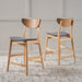 Retro Modern Counter Height Chair Set With Cushioned Seats Noble House