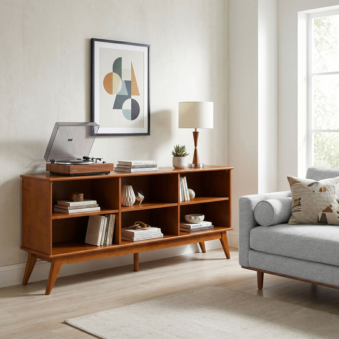 Draper - Handcrafted Low Bookcase Simpli-Home