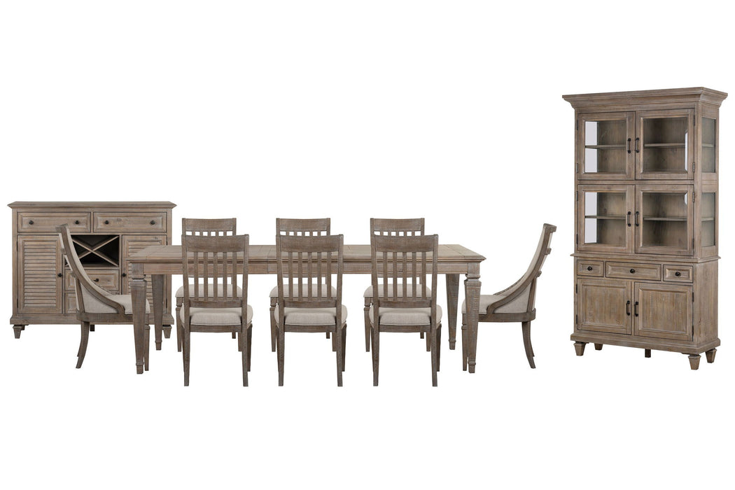 Lancaster - 11 Piece Extendable Rectangular Dining Table Set Magnussen Furniture