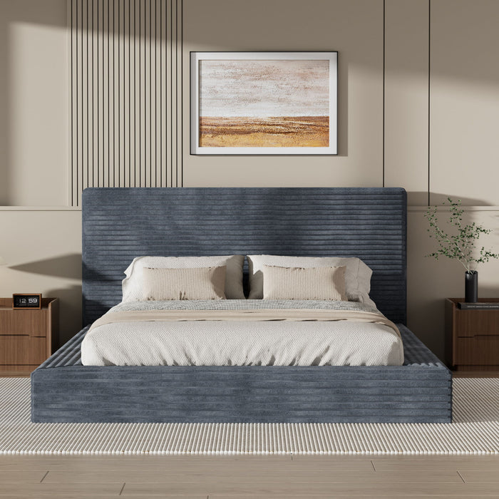 Airframe - Upholstered Bed Frame, Cloud Soft Headboard Home Essentials