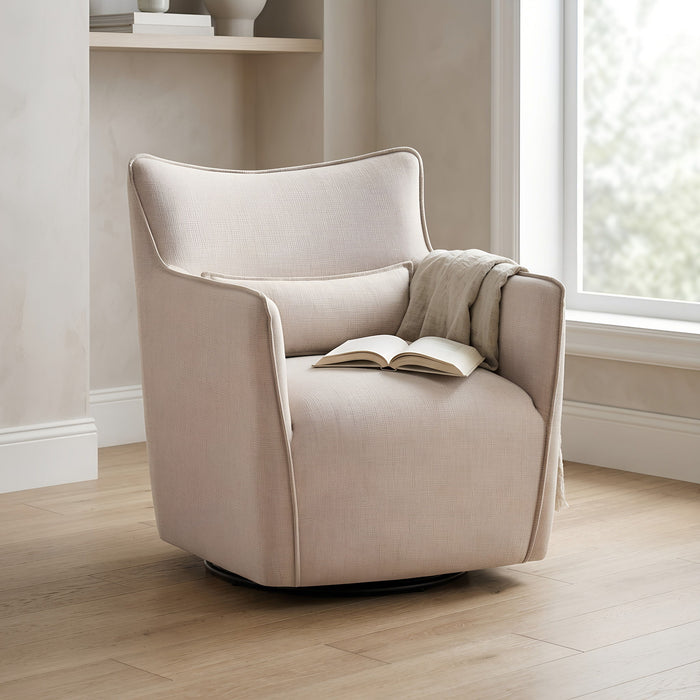 Ayla - Swivel Accent Chair With Matching Lumbar Pillow Ridgecrest Home
