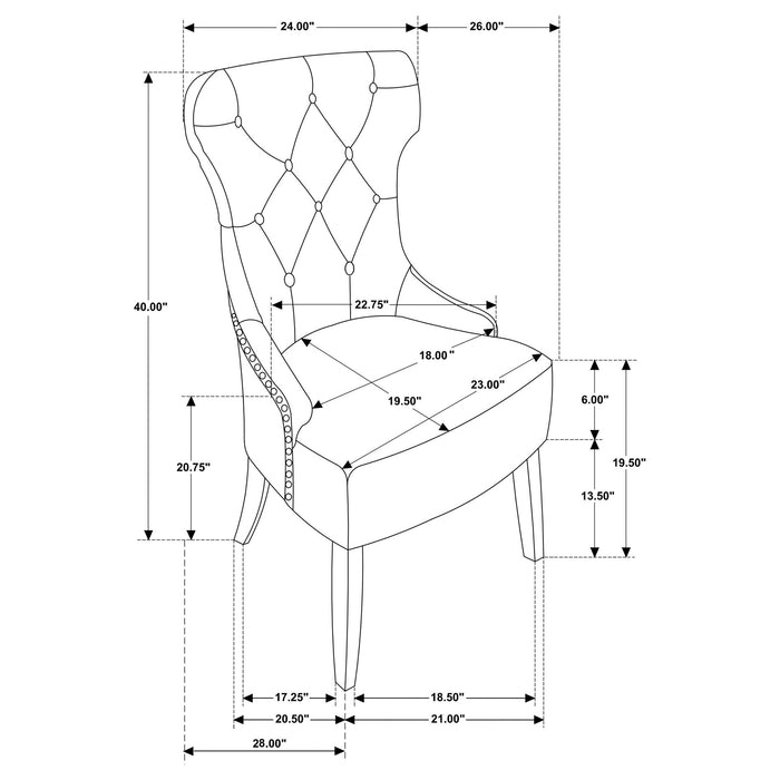 Gillian - Dining Side Chair Furniture Max
