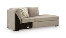 Bridgepoint - RAF Corner Chaise - Stone Signature Design by Ashley®
