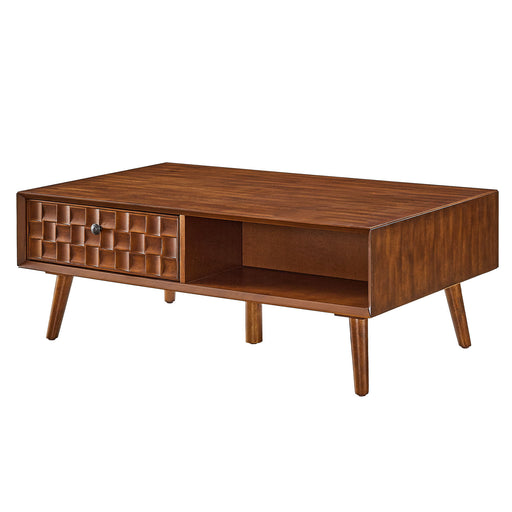 Coffee Table With Hidden Drawer And Open Shelf Home Essentials