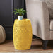 12" Outdoor Lace Cut Side Table Noble House