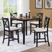 5 Piece Counter Height Dining Table Set With 4 Chairs Home Essentials
