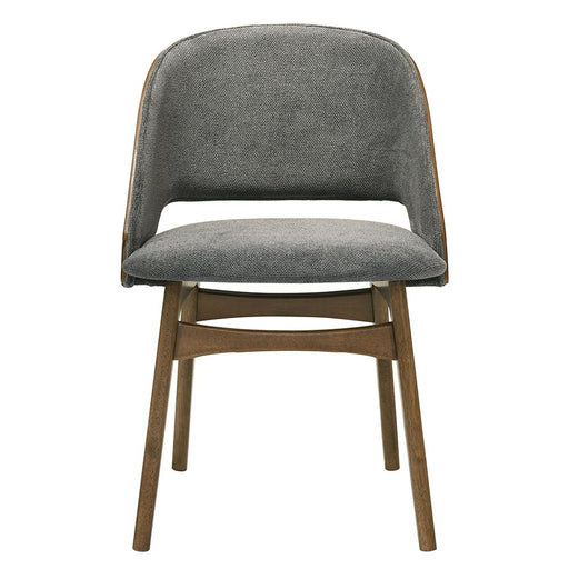 Delmon - Side Chair (Set of 2) - Gray / Dark Walnut ACME