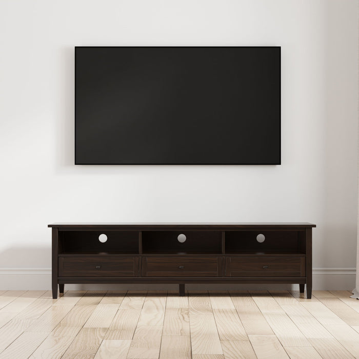 Warm Shaker - Handcrafted Low TV Media Stand Simpli-Home