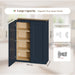 Shaker Wall Cabinet With Soft Close Hinges, Adjustable Shelves, Double Door Home Essentials