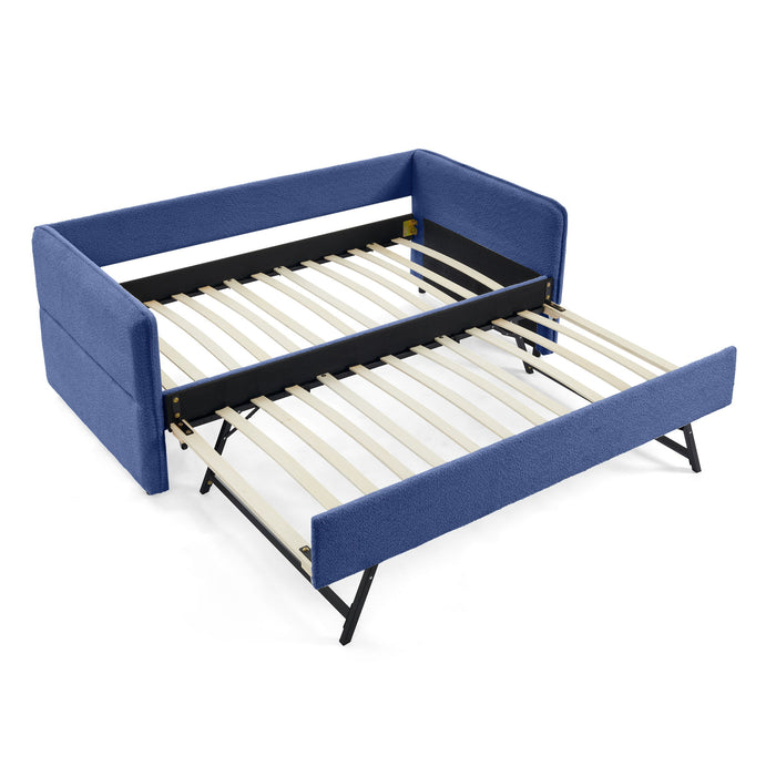 Upholstered Daybed With Pop Up Trundle Home Essentials