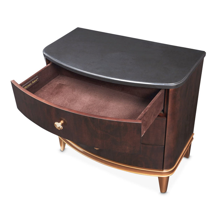 Camellia Field - Nightstand - Dark Brown