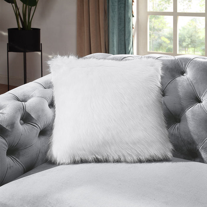 2 Seater Sofa With Button Tufted Diamond Grid & 2 Pillows For Living Room Home Essentials