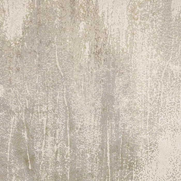 Abstract Area Rug - Ivory Gray And Gold