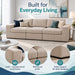 Oversized Modular Sectional Sofa 3 Piece Set, Flexible Layout For Living Room Home Essentials