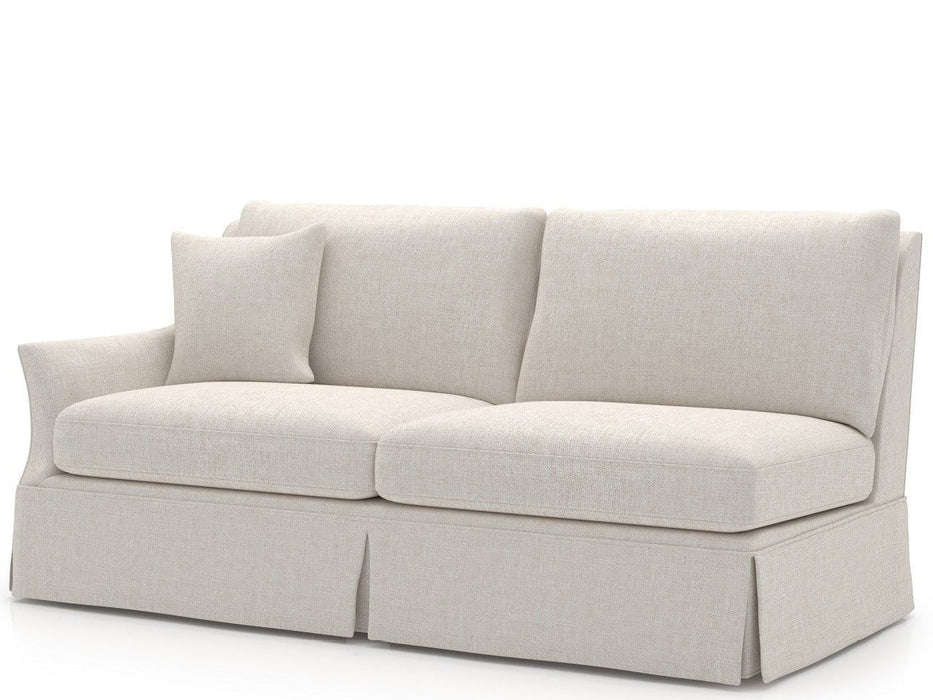 Henri - Skirted Loveseat LAF, Special Order - White Universal Furniture