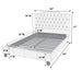 Modern Bed Frame With Tufted Upholstered Headboard Home Essentials