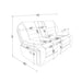 Lucius - Console Reclining Loveseat With Manual Recline - Brown Global Furniture USA