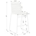 Jerome - Bar Chair (Set of 2) - Charcoal Furniture Max