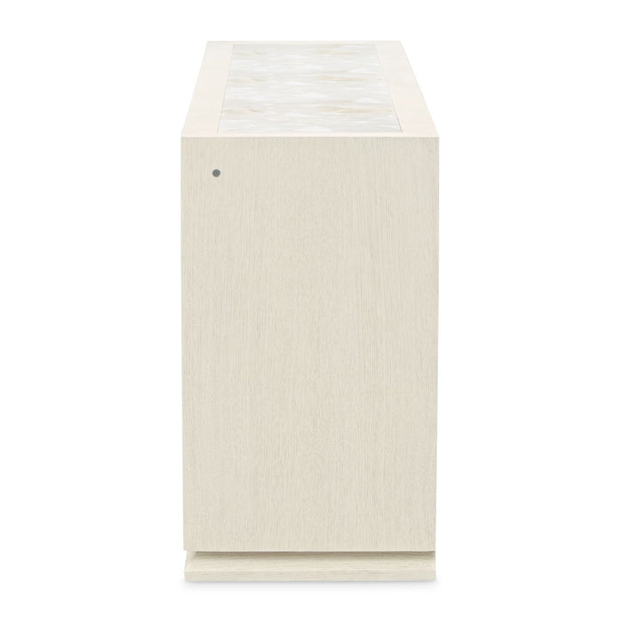 Portrait - Dining Arm Chair (Set of 2)  - Alabaster White Michael Amini