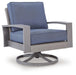 Half Moon Beach - Swivel Lounge With Cushion - Blue / Gray Signature Design by Ashley®