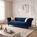 Chesterfield Sofa, 3 Seat Couch With Deep Button Tufted Back, Rolled Arms Home Essentials